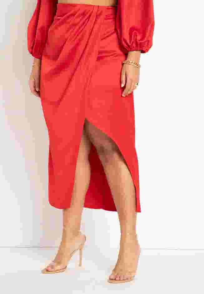 Maxi Skirt With Slit image number 1