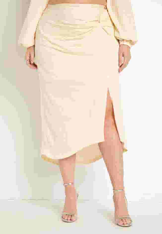 Twist Detail Sarong Midi Skirt image number 1