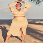 Twist Detail Sarong Midi Skirt image number null