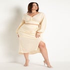 Twist Detail Sarong Midi Skirt image number null