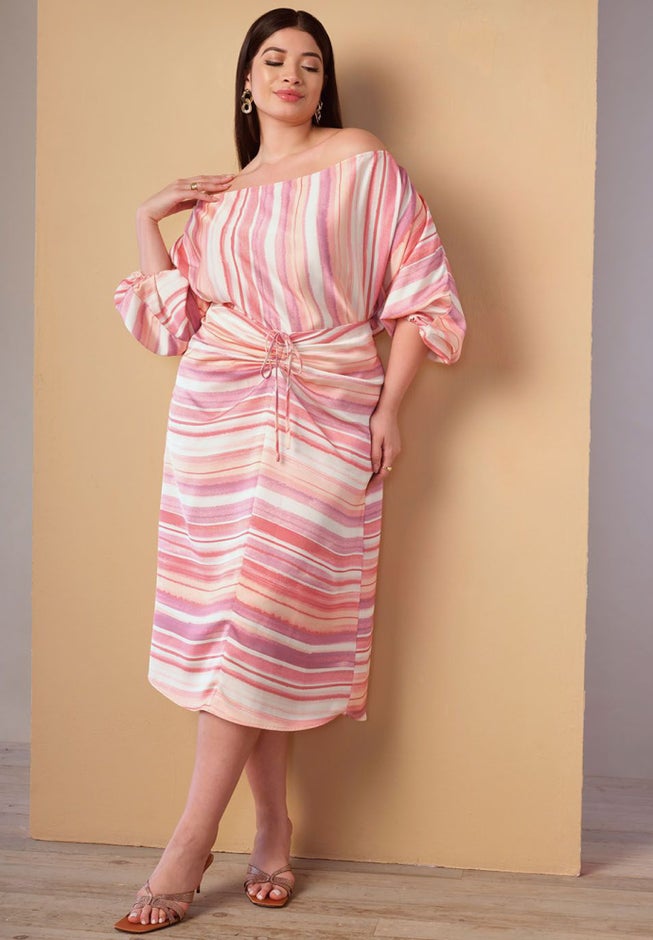 Ruched Midi Skirt image number 3