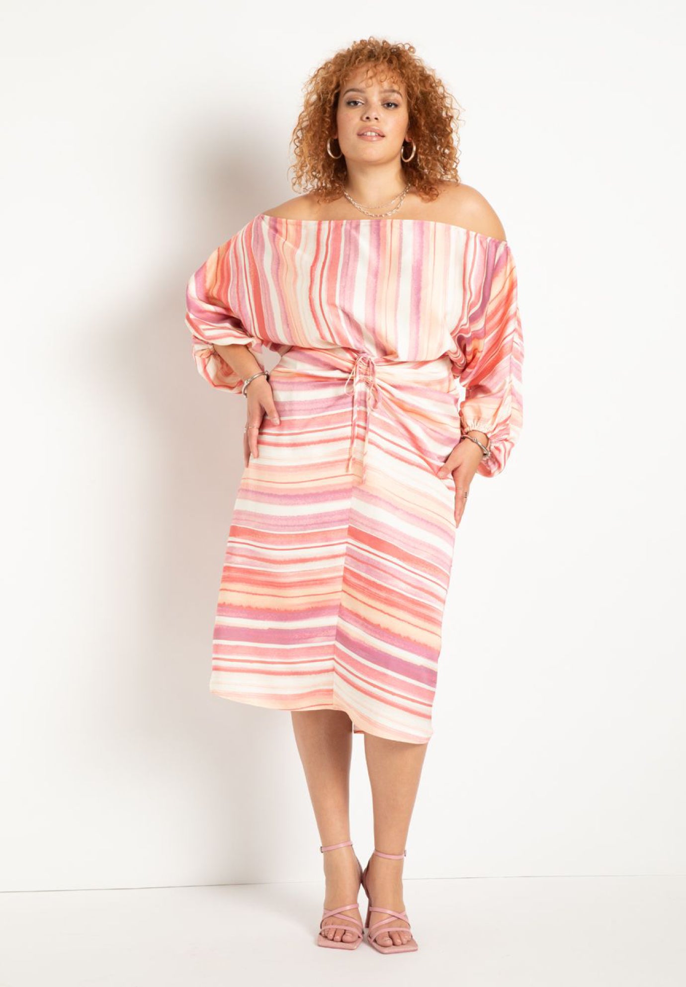 Ruched Midi Skirt image number 0