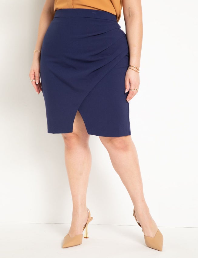 The 365 Suit Wrap Pencil Skirt image number null