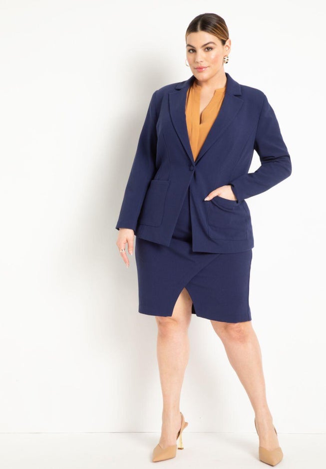 The 365 Suit Wrap Pencil Skirt image number null