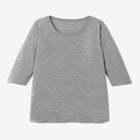 Perfect Three-Quarter-Sleeve Scoopneck Tunic image number null