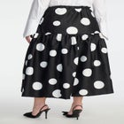 Eloquii X Kate Spade New York Tiered Dot Maxi Skirt image number null