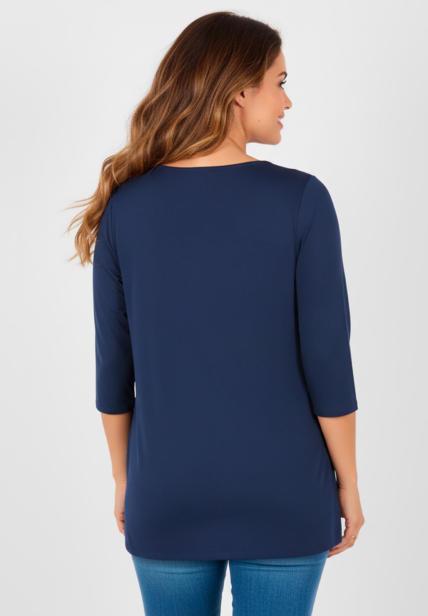 Jolie Braided Neckline Knit Top image number 2