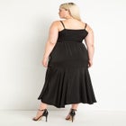 Ruffle Satin Dress image number null