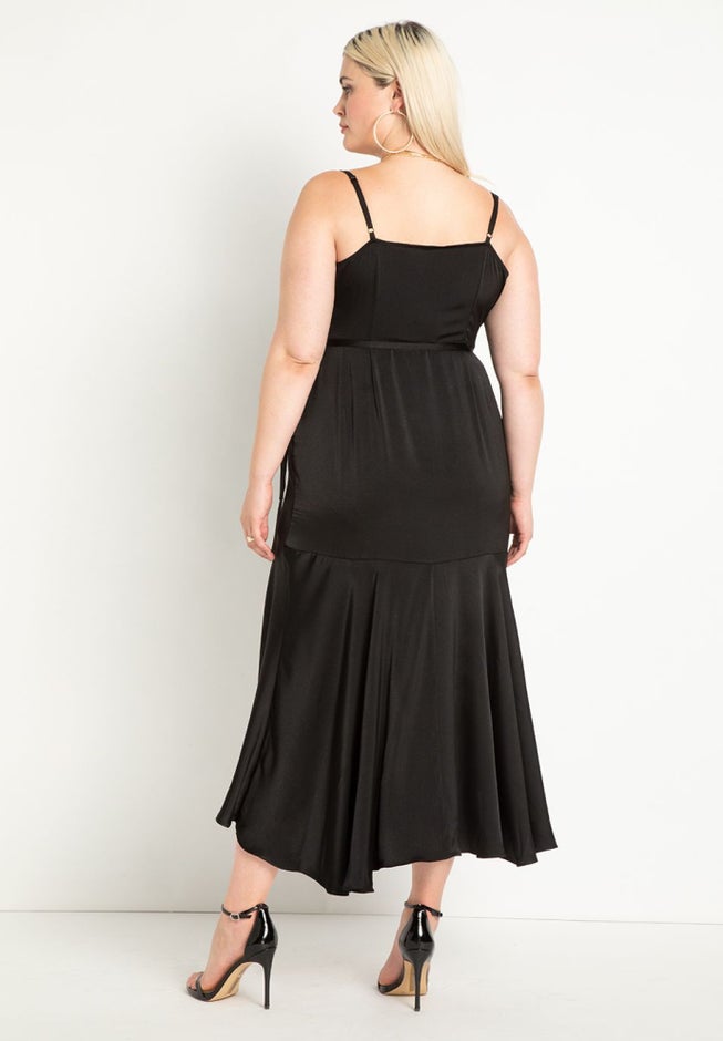 Ruffle Satin Dress image number 2