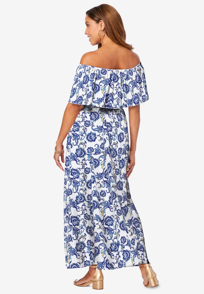 Off-The-Shoulder Maxi Dress image number null