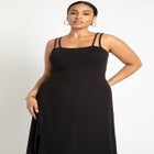 Knit Dress With Slit image number null