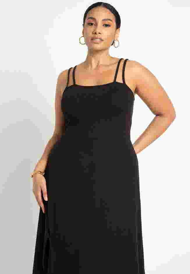 Knit Dress With Slit image number 1