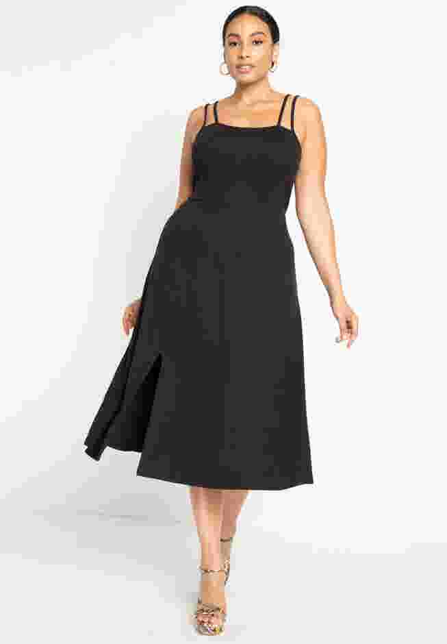 Knit Dress With Slit image number 0