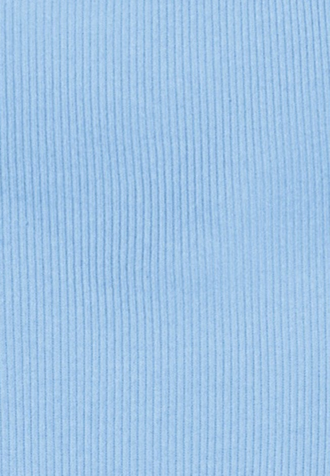 Ribbed Square Neck Elbow-Sleeve Tee image number 5