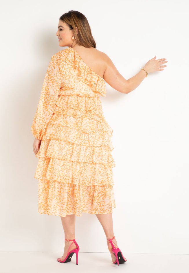 Chiffon Ruffled Dress image number 2