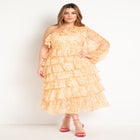 Chiffon Ruffled Dress image number null