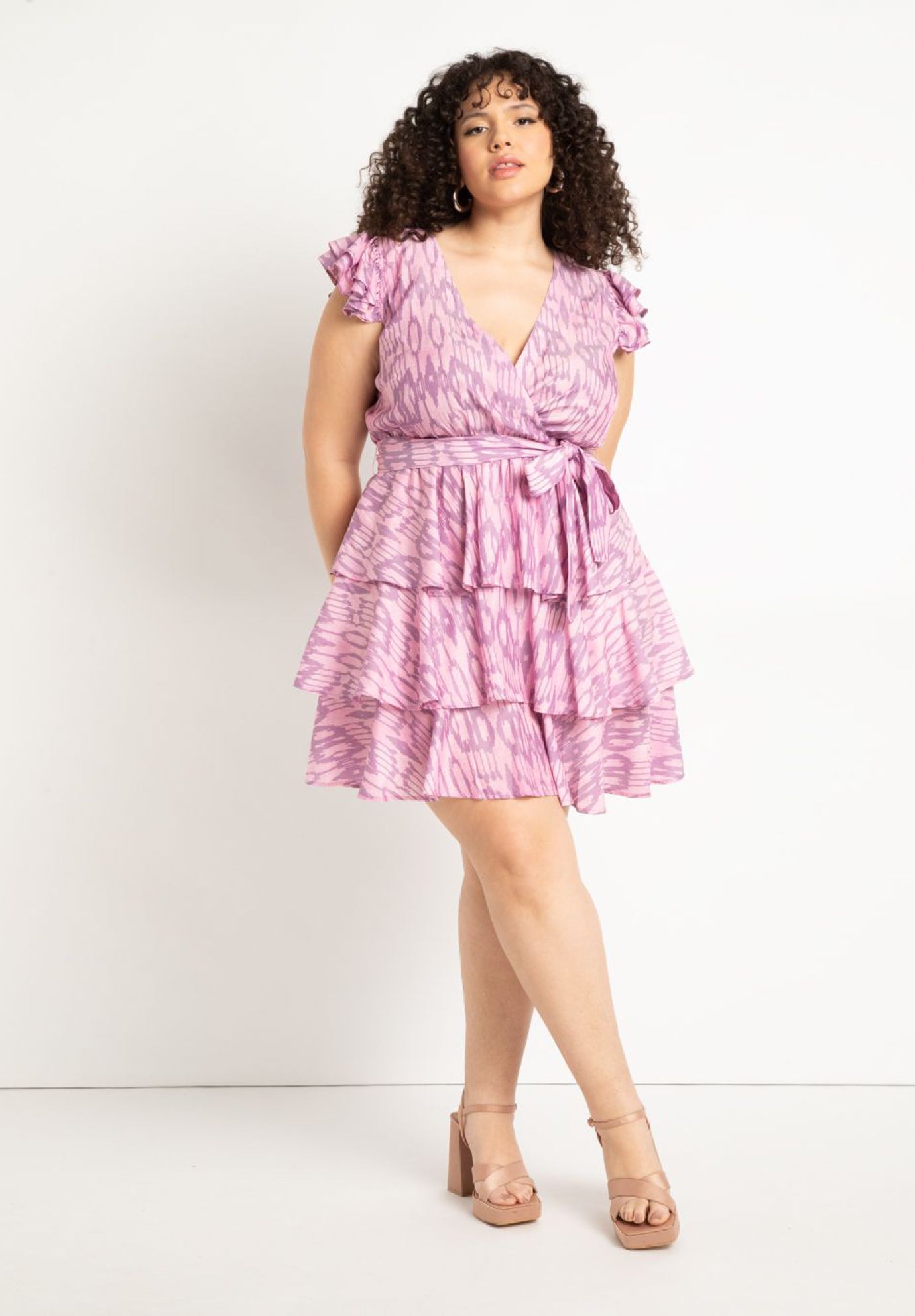Ruffle Tiered Mini Dress image number 0