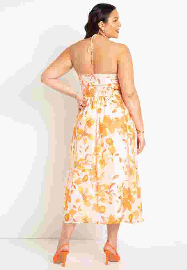 Printed Halter Dress image number 2