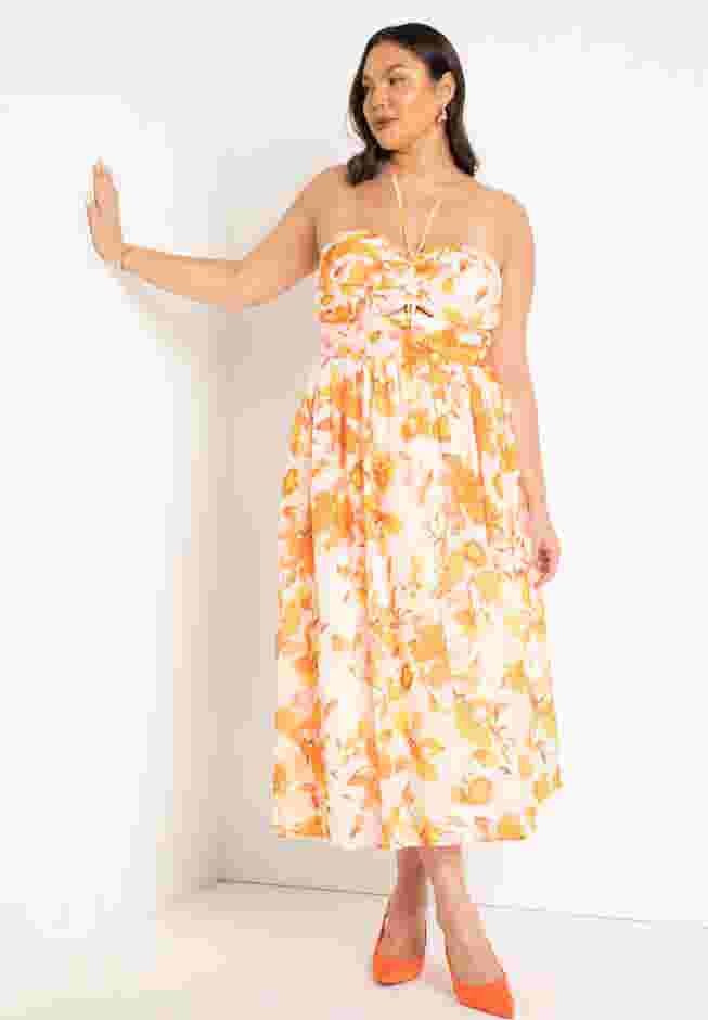 Printed Halter Dress image number 0