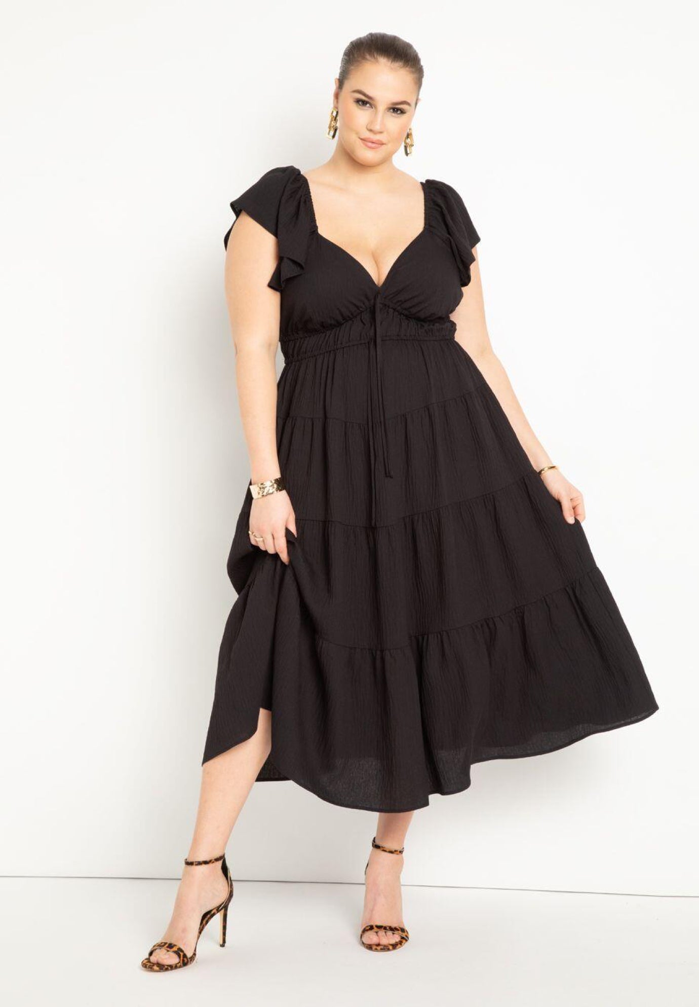 Ruffled Tiered Maxi Dress image number 0
