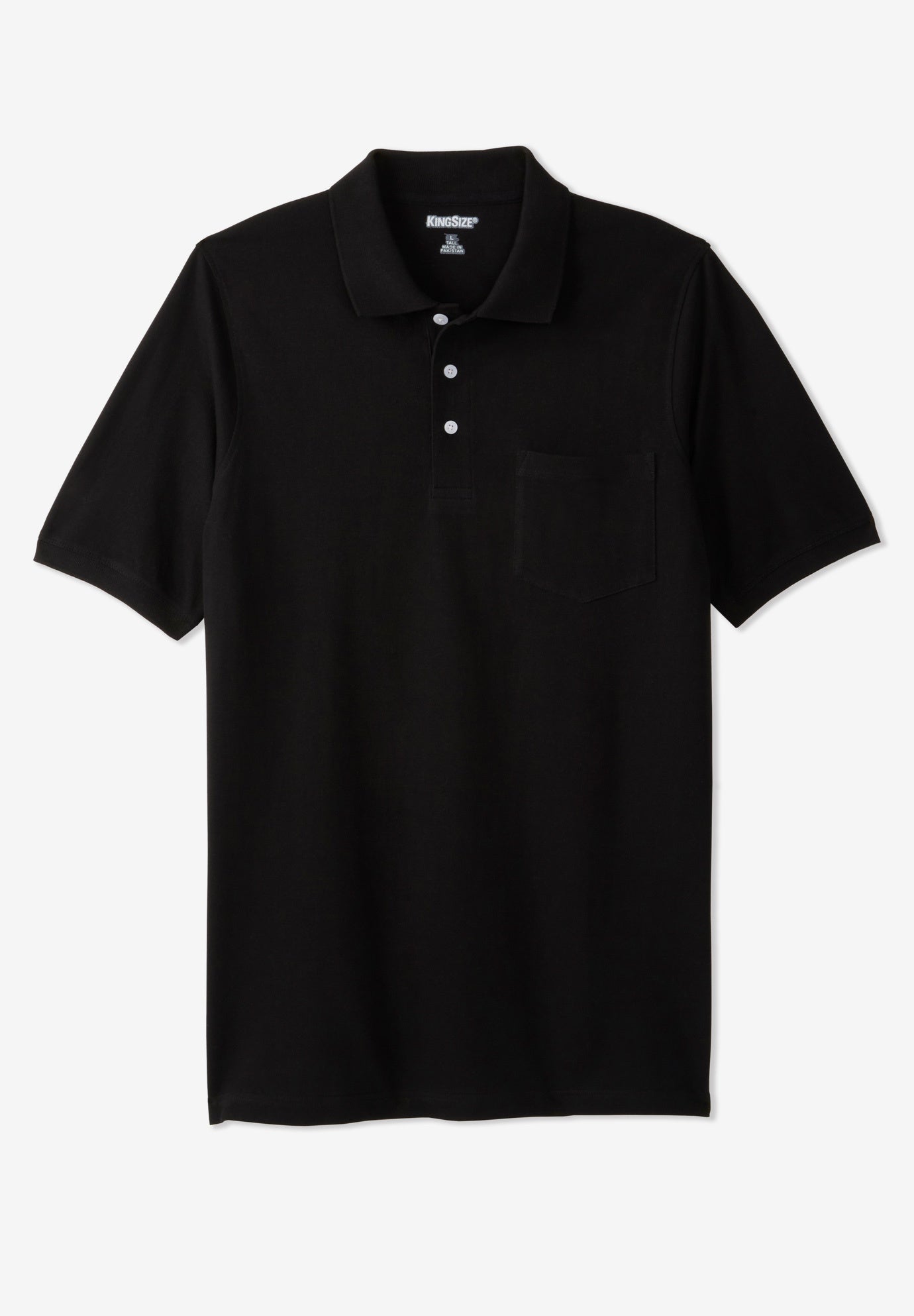 Longer-Length Shrink-Less&trade; Cotton Polo image number 0