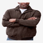 Microsuede Bomber Jacket image number null