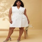 Sleeveless Trench Dress image number null