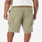 12" Side Elastic Cargo Short with Twill Belt image number null