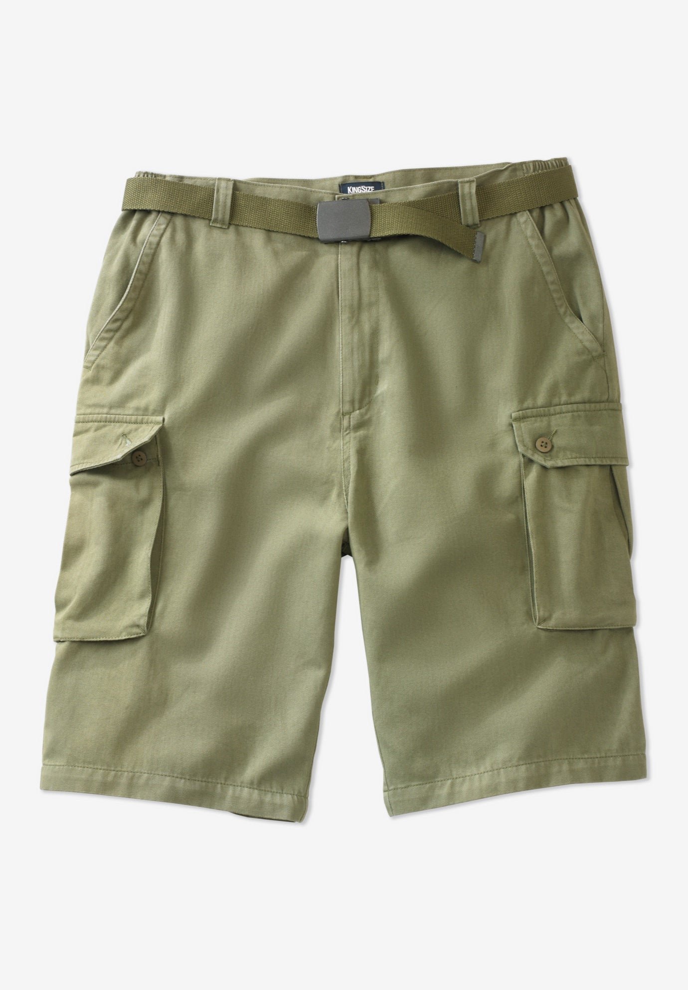 12" Side Elastic Cargo Short with Twill Belt image number 3