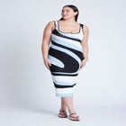 Intarsia Column Dress image number 0
