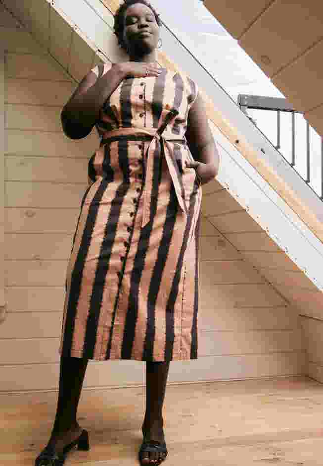 Belted Midi Dress image number 3