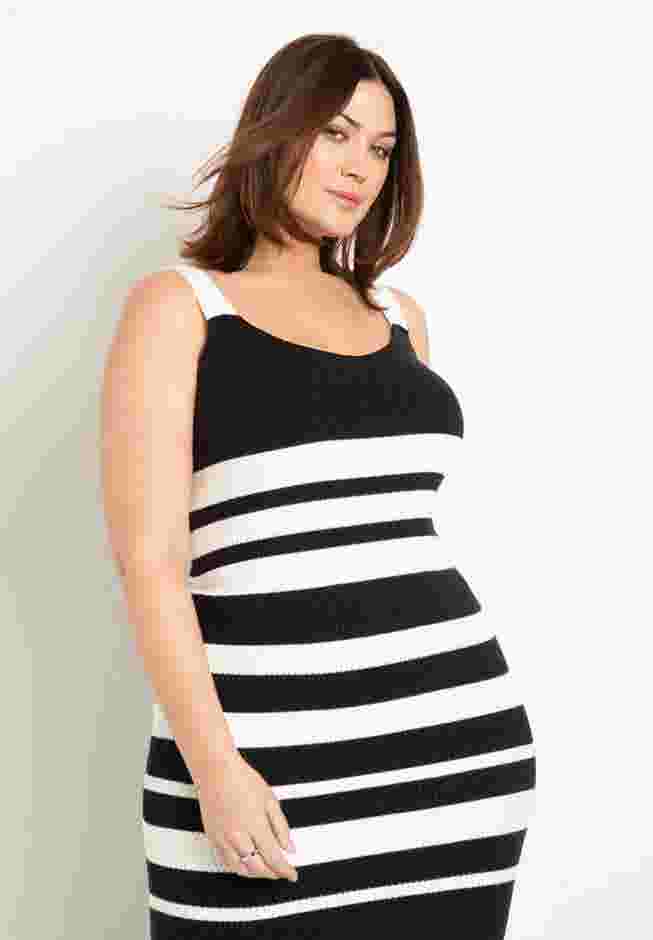 Striped Knitted Maxi Dress image number 2