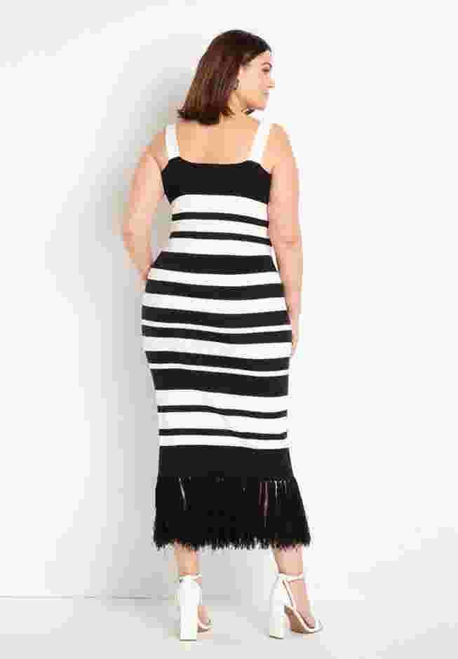 Striped Knitted Maxi Dress image number 3
