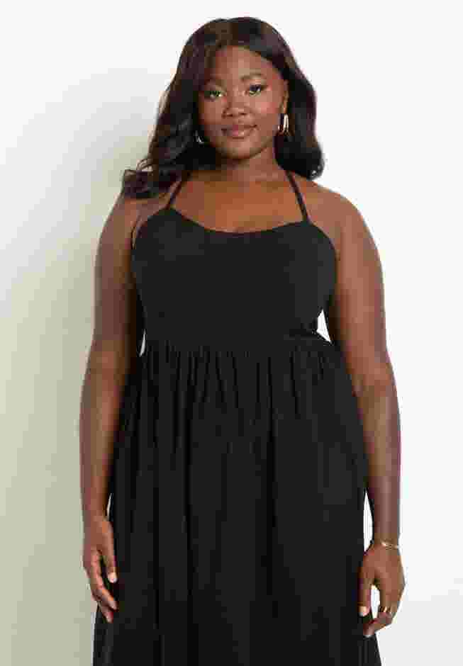 Full Skirted Midi Dress image number 1