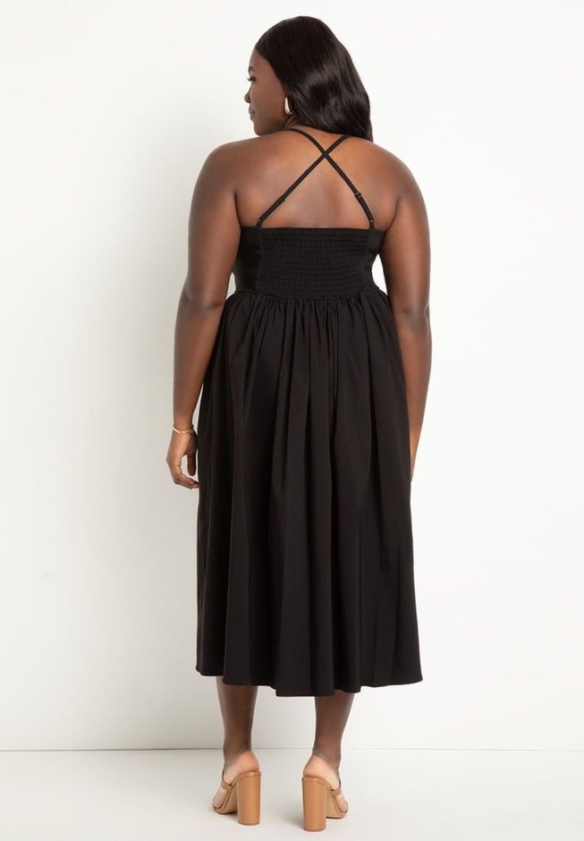Full Skirted Midi Dress image number 2