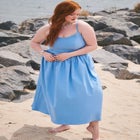 Full Skirted Midi Dress image number null