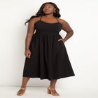 Full Skirted Midi Dress image number null