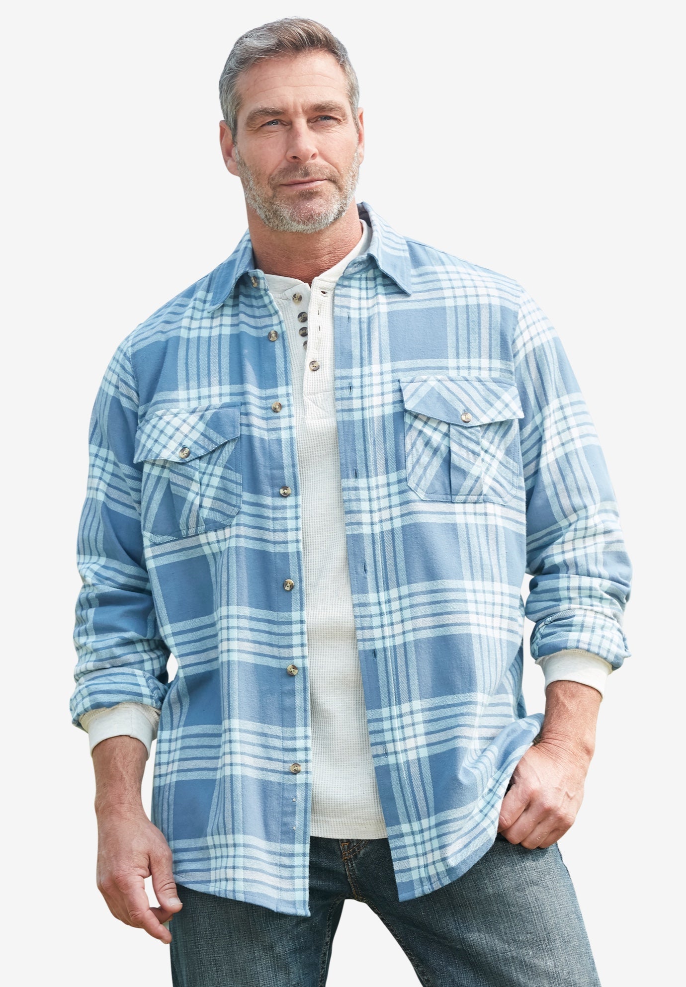 Signature Plaid Flannel Shirt image number 4