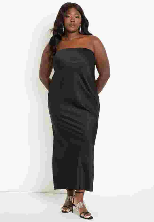 Satin Tube Dress image number 0