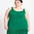 Fringe Sweater Dress image number null