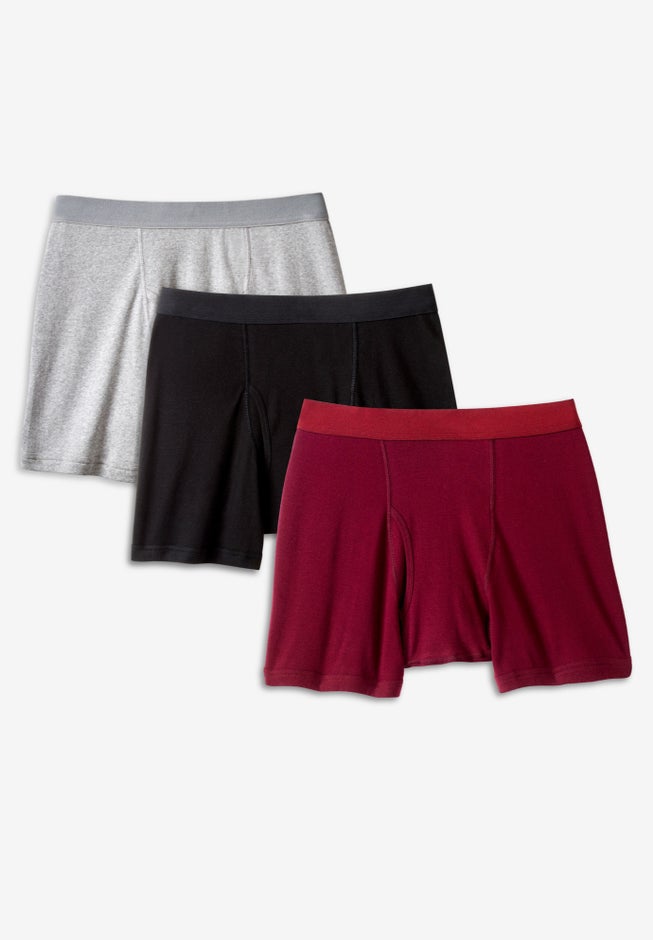 Cotton Mid-Length Briefs 3-Pack image number 0