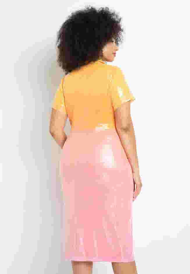 Ombre Sequin Midi Dress image number 2