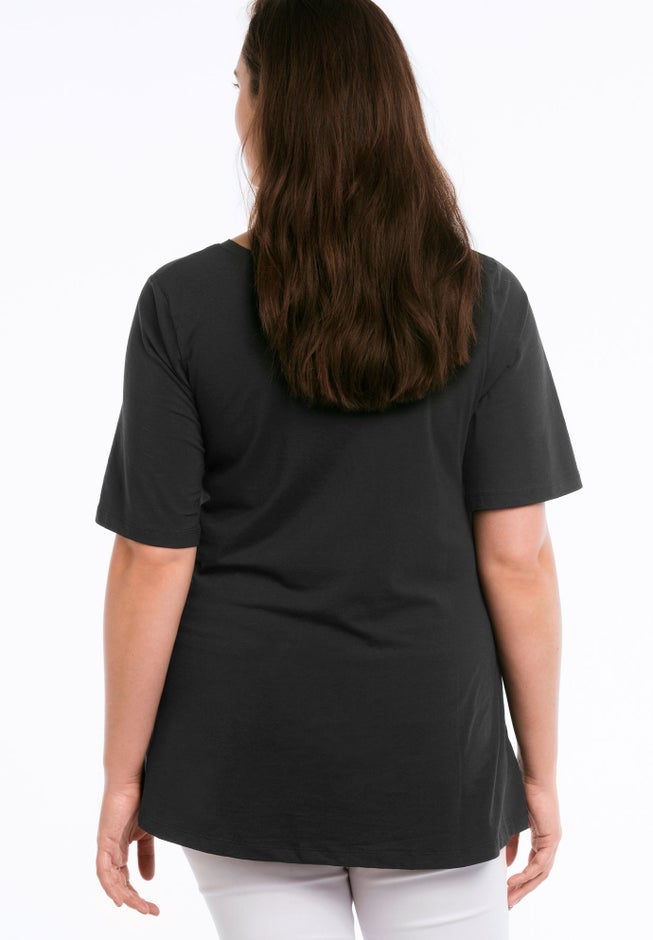 V-neck A-line Tunic image number 1
