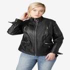 Zip Front Leather Jacket image number null