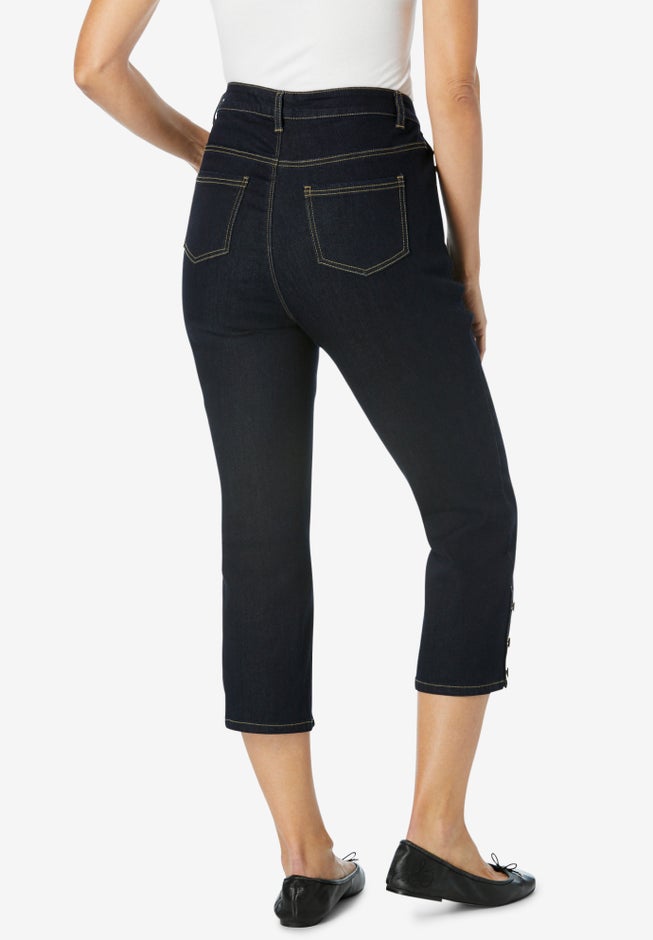 Comfort Stretch Denim Capri image number 1