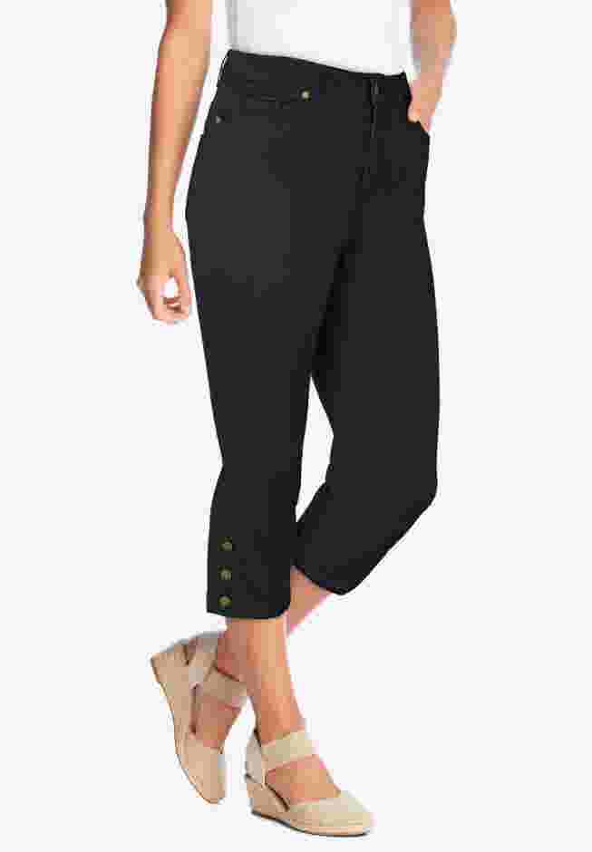 Comfort Stretch Denim Capri image number 0