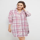 Flannel Sleep Shirt image number null