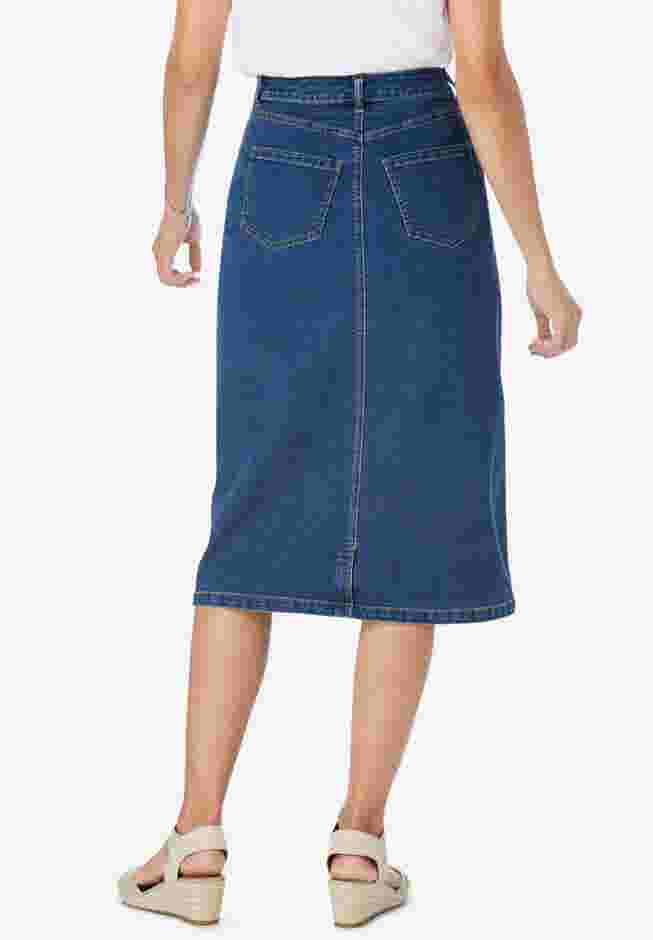 Stretch Denim Jean Skirt image number 1