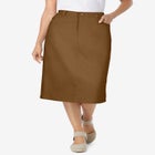 Stretch Denim Five-Pocket Jeans Skirt image number null