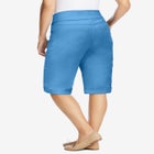 Smooth Waist Pull-On Flex Fit Short Denim Jeans image number 1